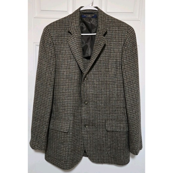 Vintage Brooks Brothers 346 Mens Feather Tweed Blazer 44 Jacket